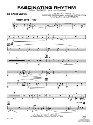 Fascinating Rhythm: 2nd B-flat Tenor Saxophone