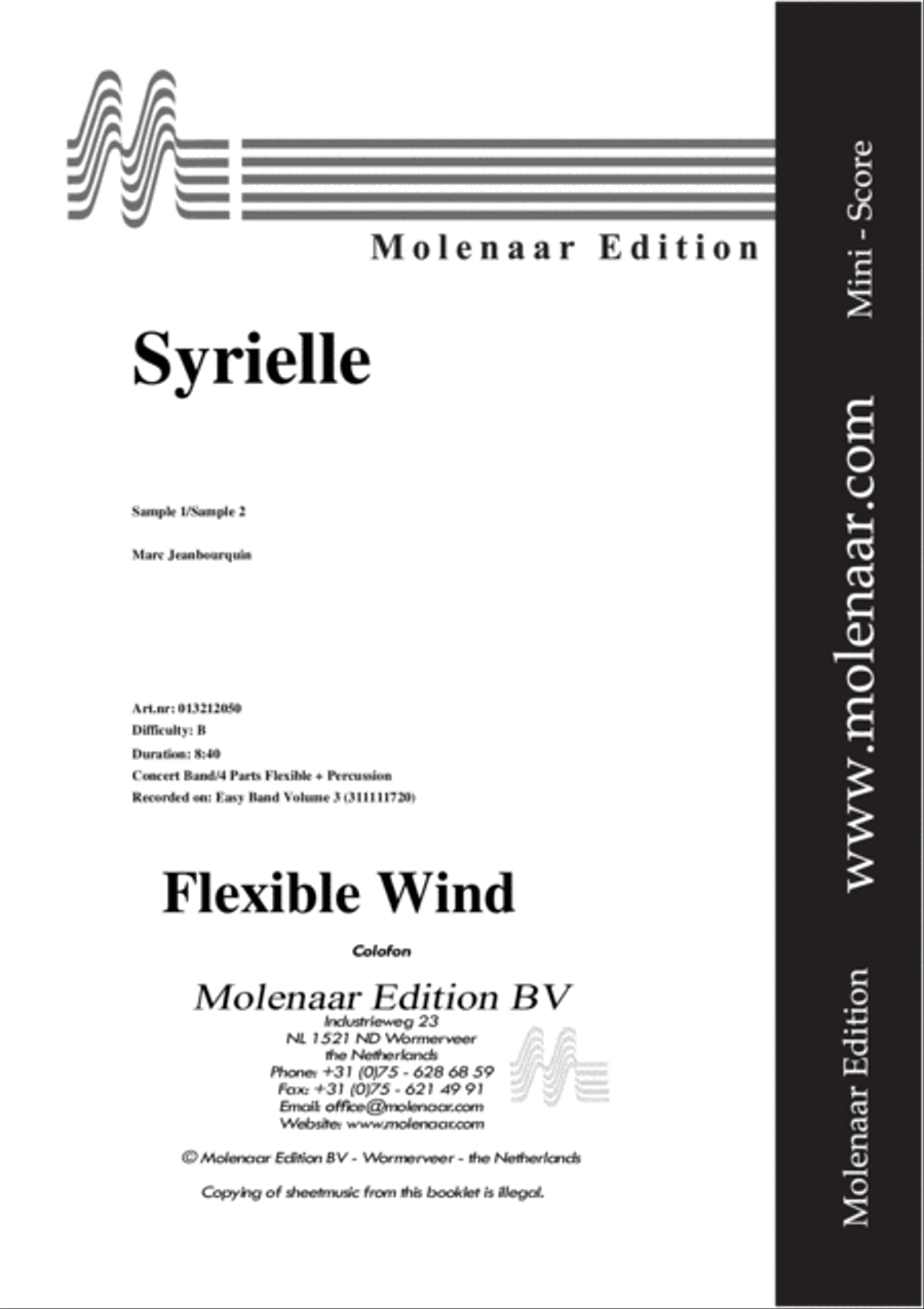 Syrielle Concert Band scores gallery preview page 2