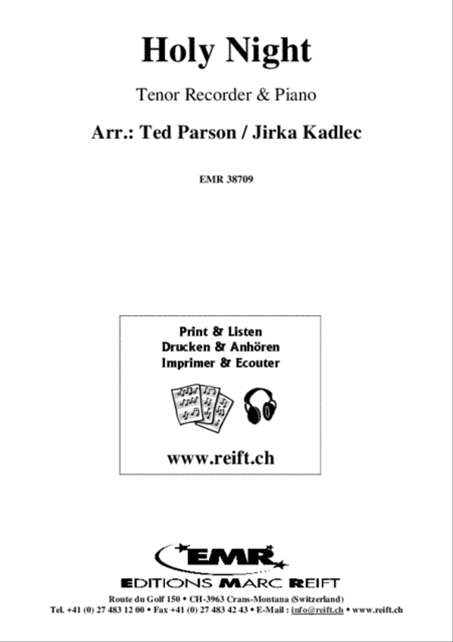 Holy Night Tenor Recorder scores gallery preview page 2