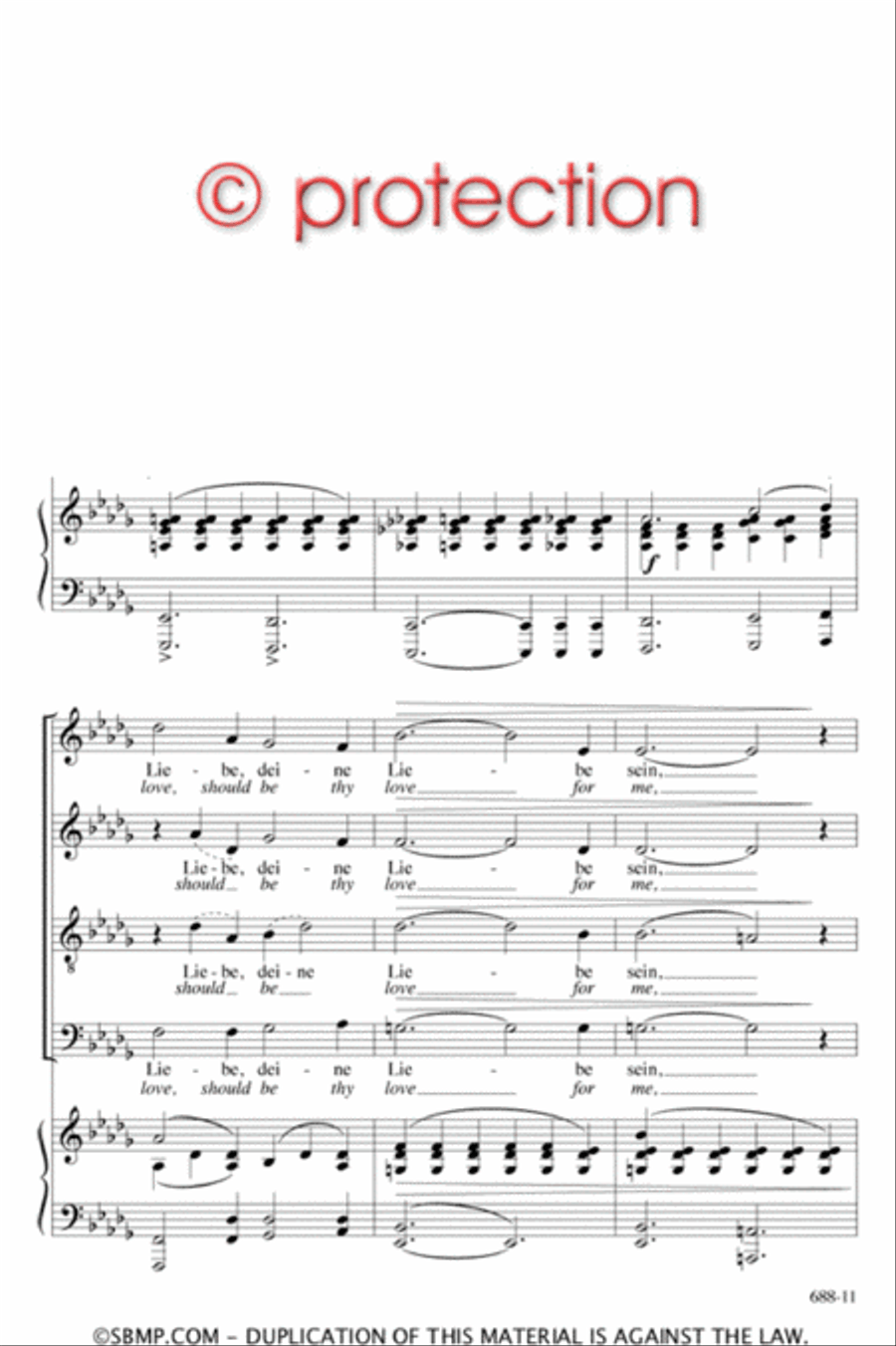 Still wie die Nacht - SATB Octavo 4-Part scores gallery preview page 10