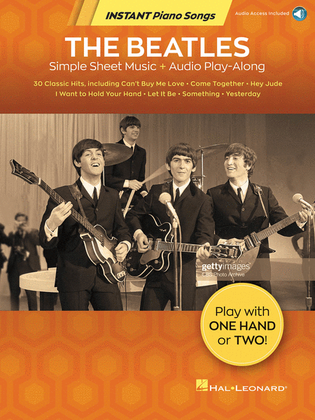 Book cover for The Beatles – Instant Piano Songs