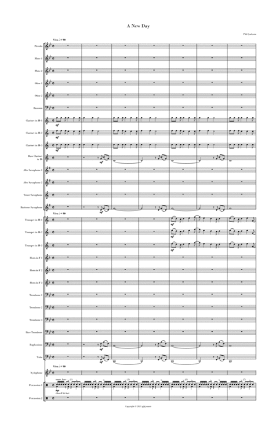 A New Day Concert Band scores gallery preview page 2