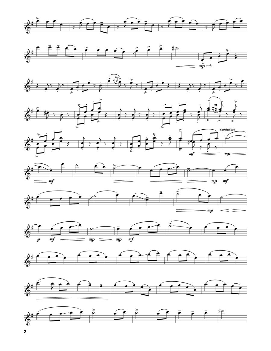 Shchedryk (Carol Of The Bells) Violin Solo scores gallery preview page 2