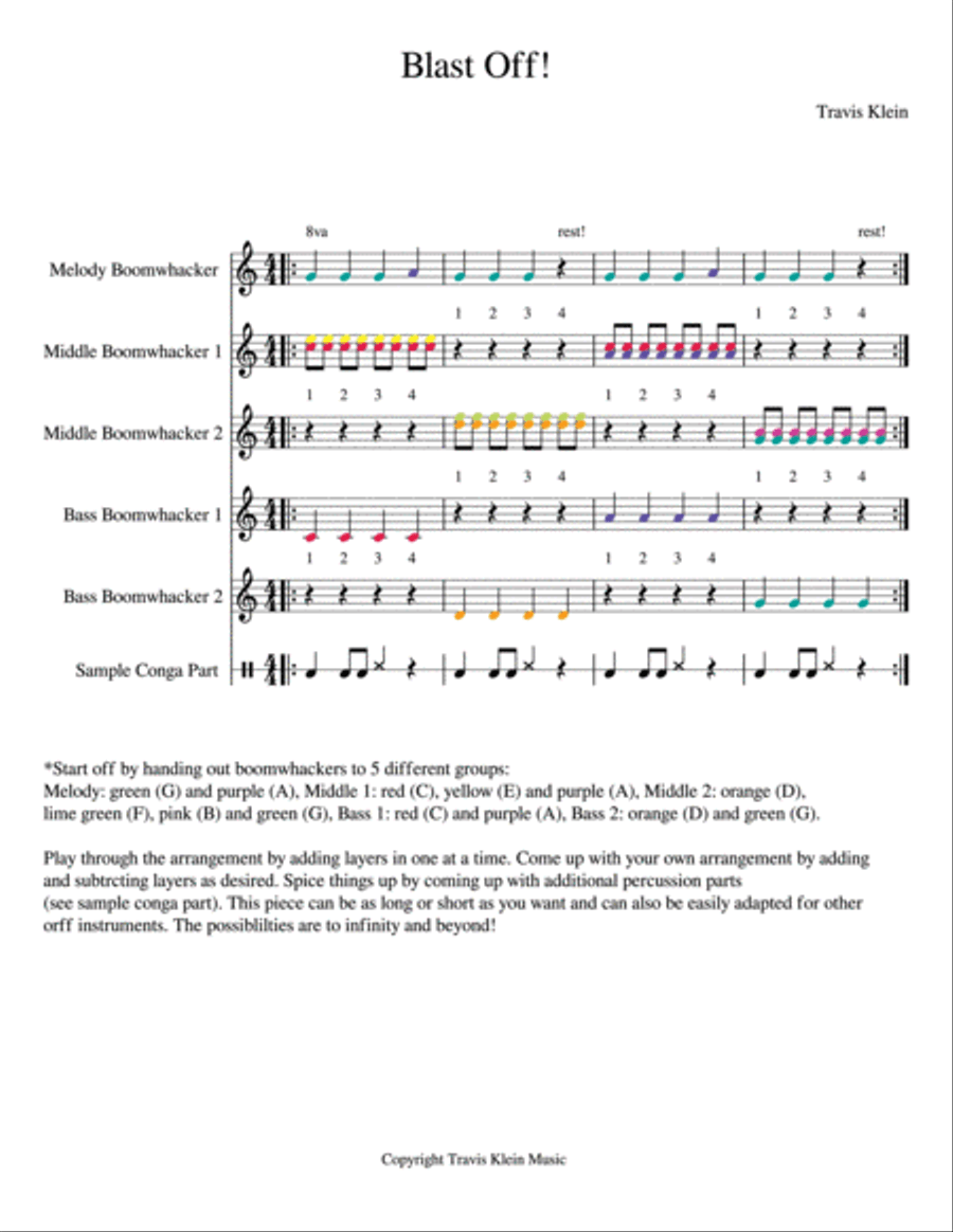 Blast Off! Blast Off! Percussion Ensemble scores gallery preview page 1