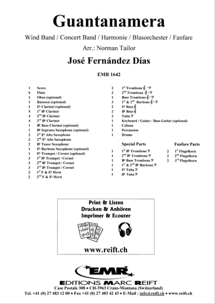 Guantanamera Concert Band scores gallery preview page 2
