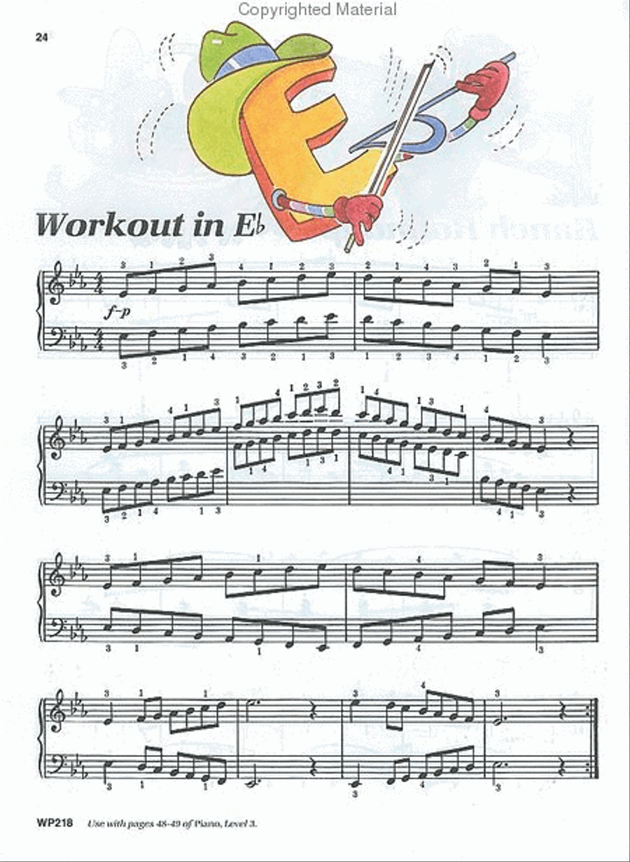 Bastien Piano Basics, Level 3, Technic Piano Method scores gallery preview page 3