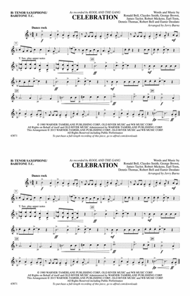 Celebration: Bb Tenor Saxophone/Bartione Treble Clef