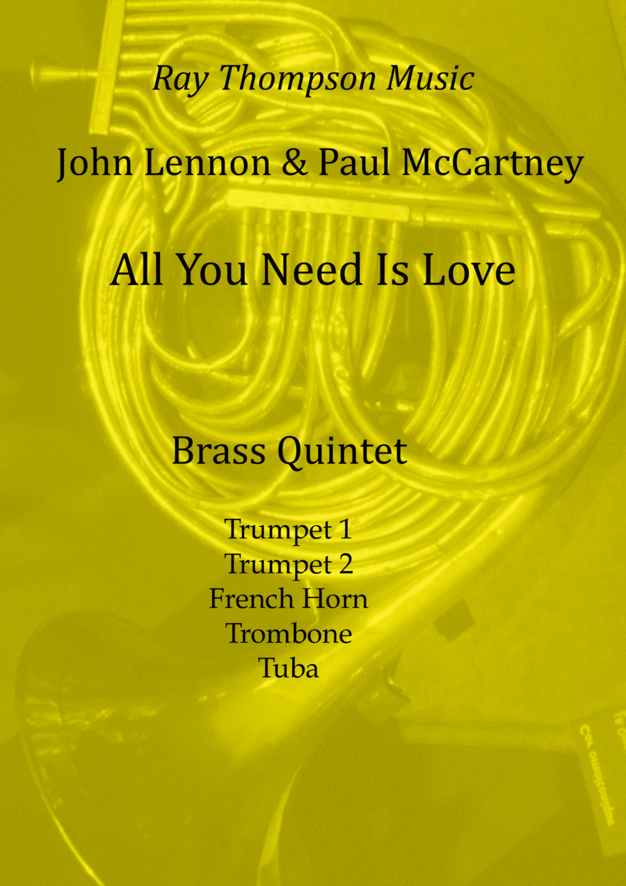 All You Need Is Love Brass Quintet scores gallery preview page 1