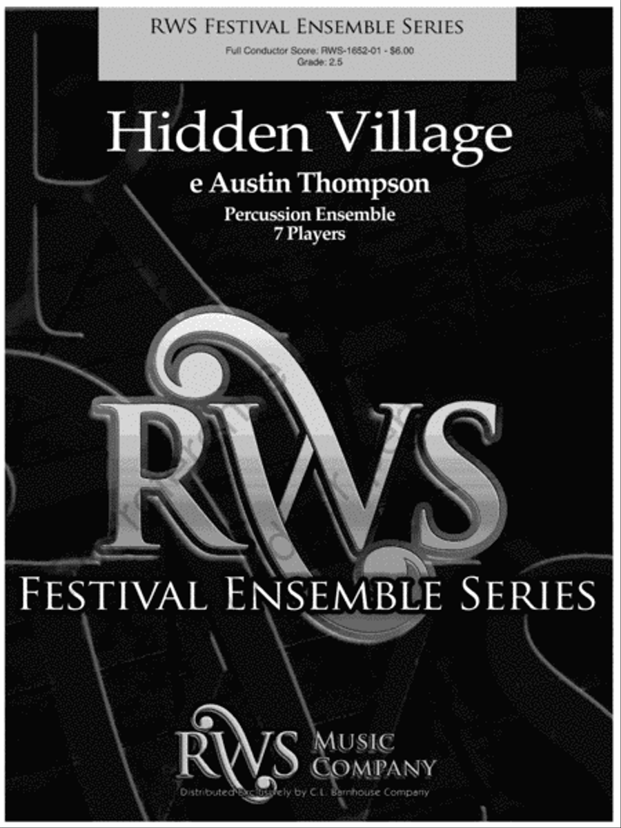 Hidden Village Hidden Village Percussion Ensemble scores gallery preview page 2