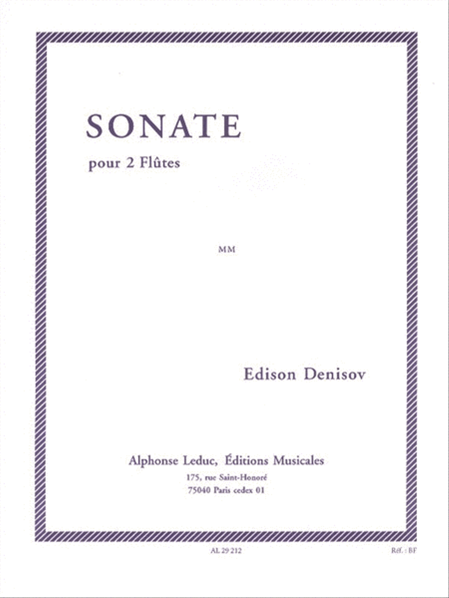 Sonate (flutes 2) Flute scores gallery preview page 1