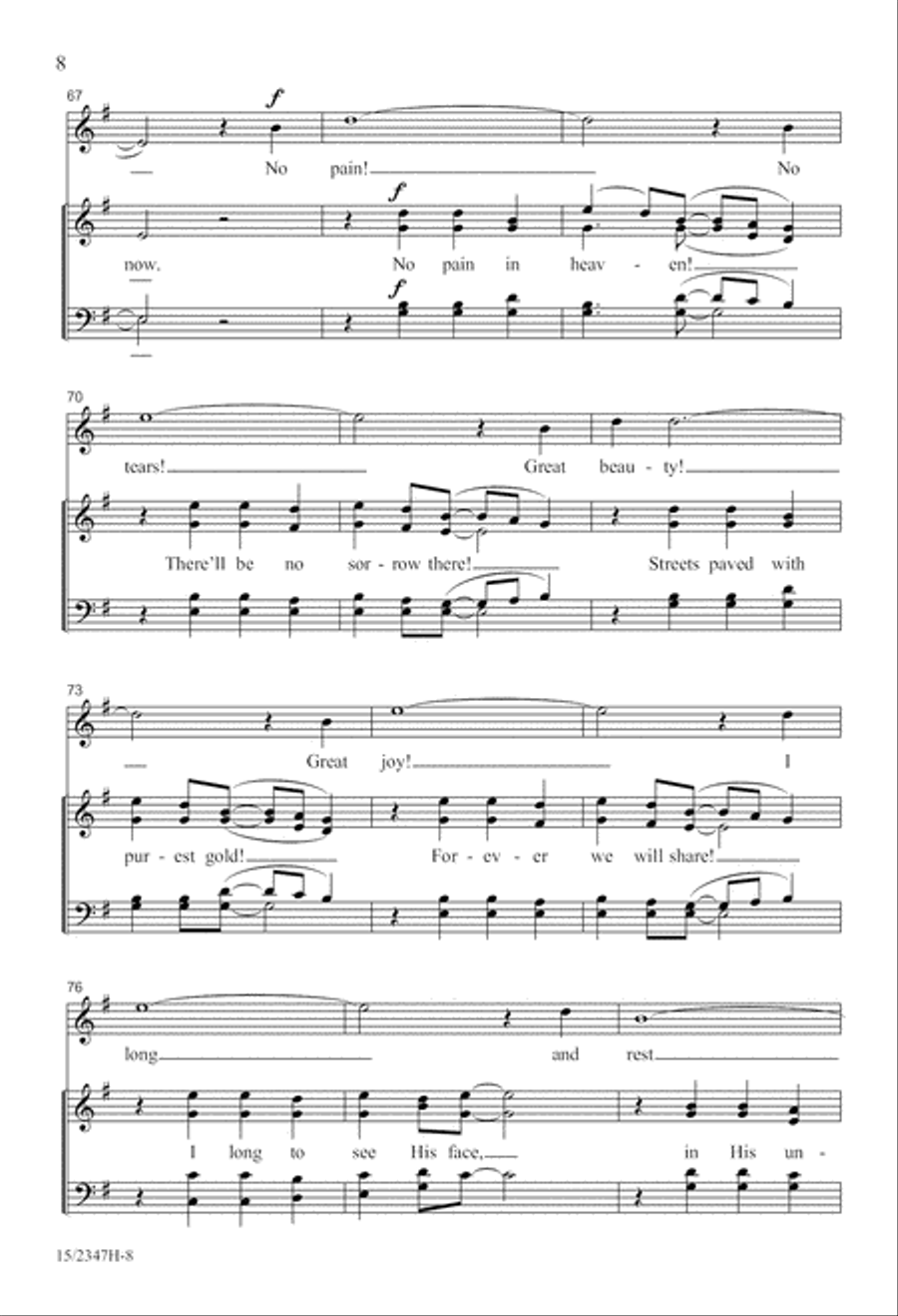 Too Tired to Go to Heaven 4-Part scores gallery preview page 9