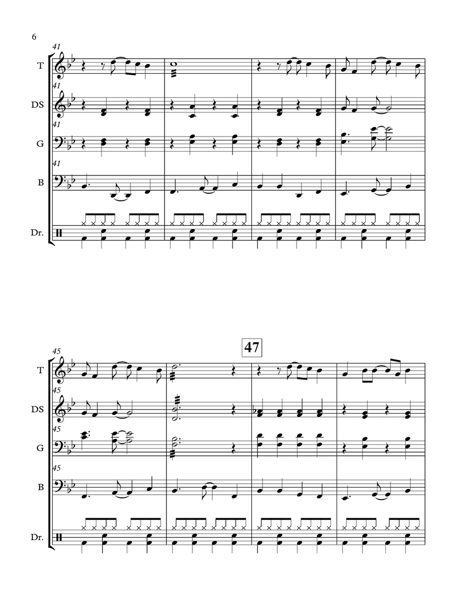 Under The Sea Percussion Ensemble scores gallery preview page 6