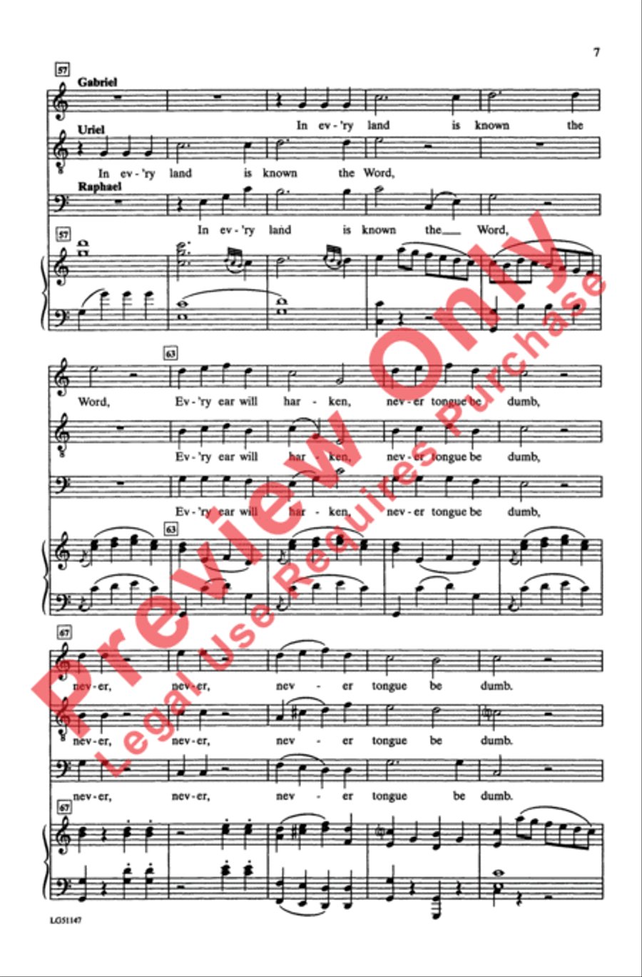 The Heavens Are Telling 4-Part scores gallery preview page 7