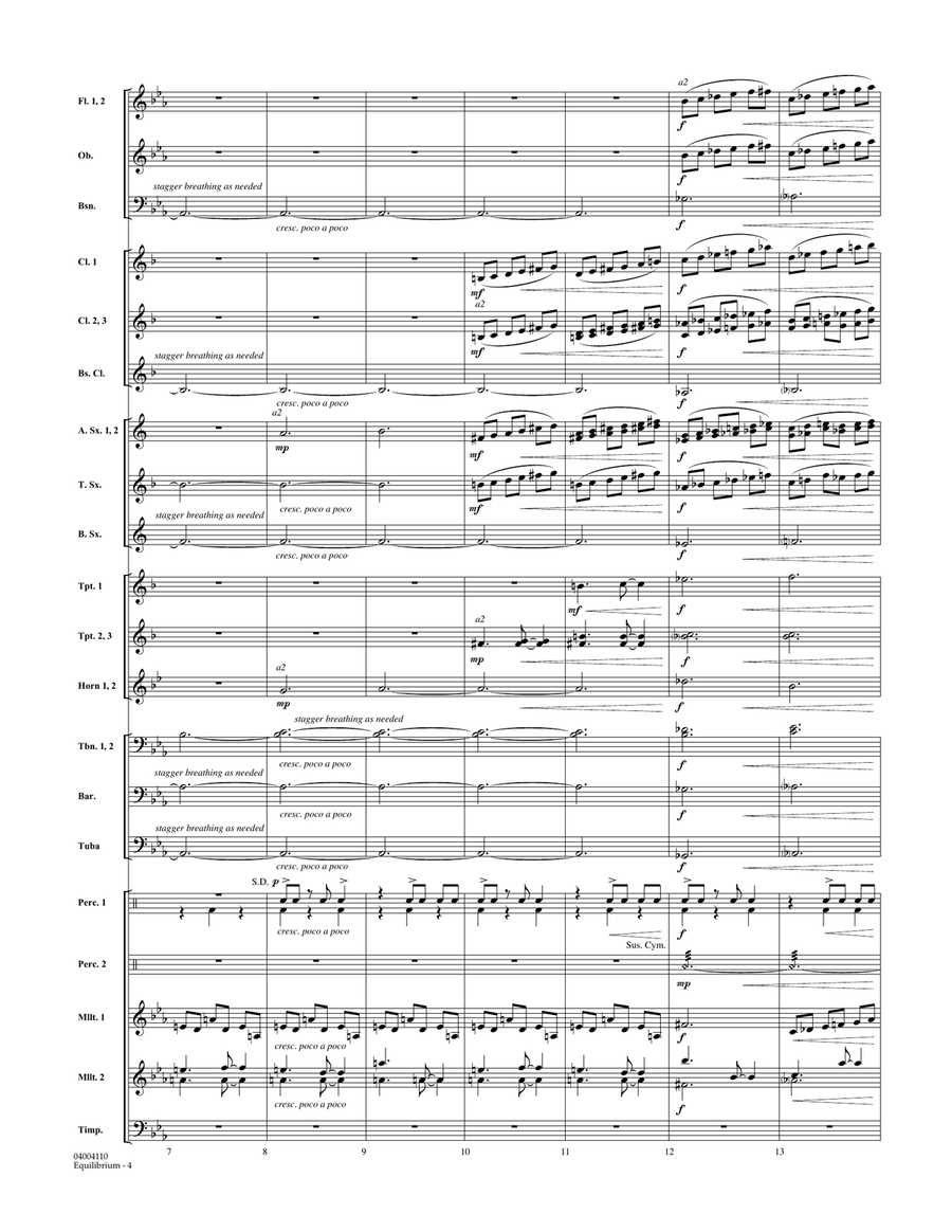Equilibrium - Conductor Score (Full Score) Concert Band scores gallery preview page 4