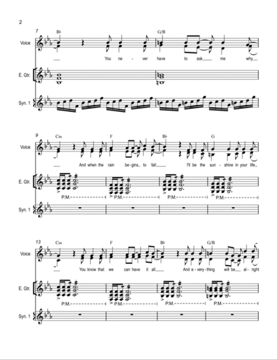 When The Rain Begins To Fall Small Ensemble scores gallery preview page 2