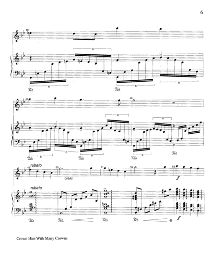Crown Him with Many Crowns Percussion scores gallery preview page 19