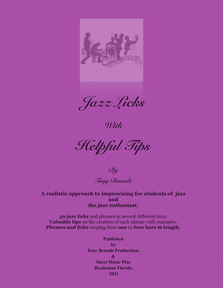 Book cover for Helpful Tips for Jazz Licks