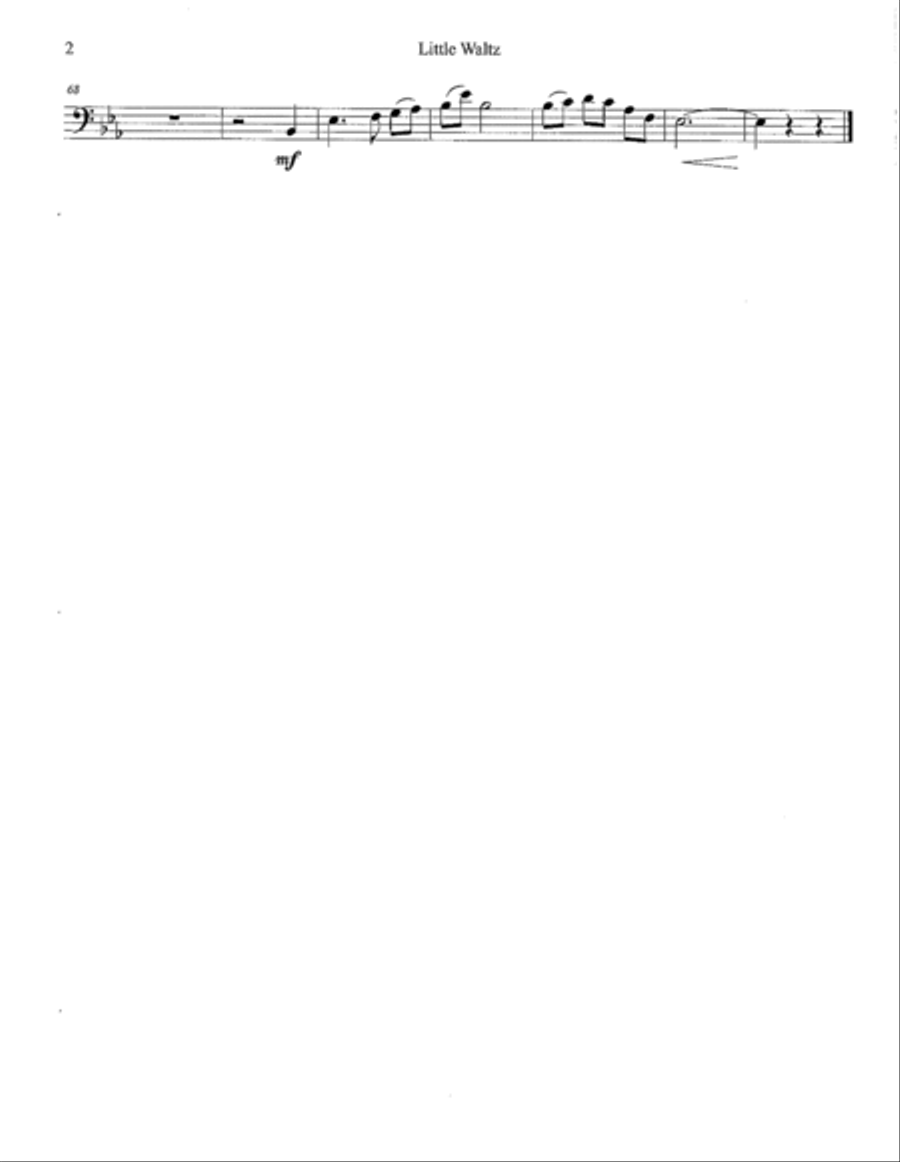 Little Waltz Little Waltz Trombone Solo scores gallery preview page 2