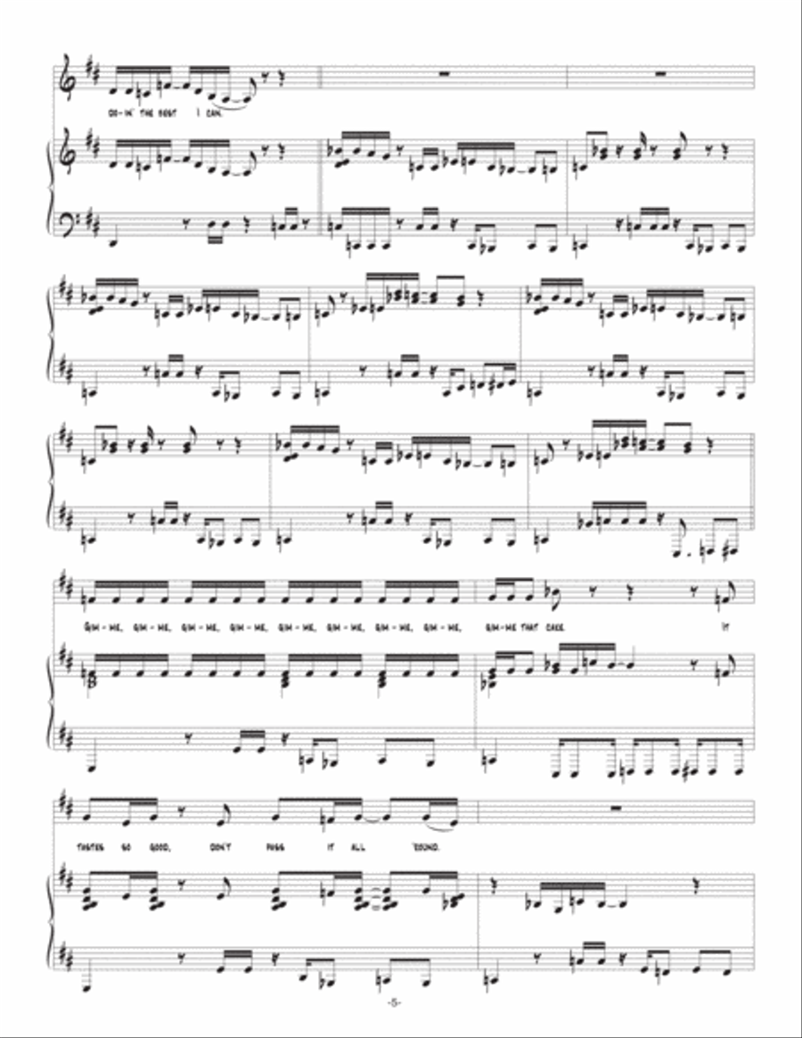 Cut The Cake Cut The Cake Voice scores gallery preview page 5
