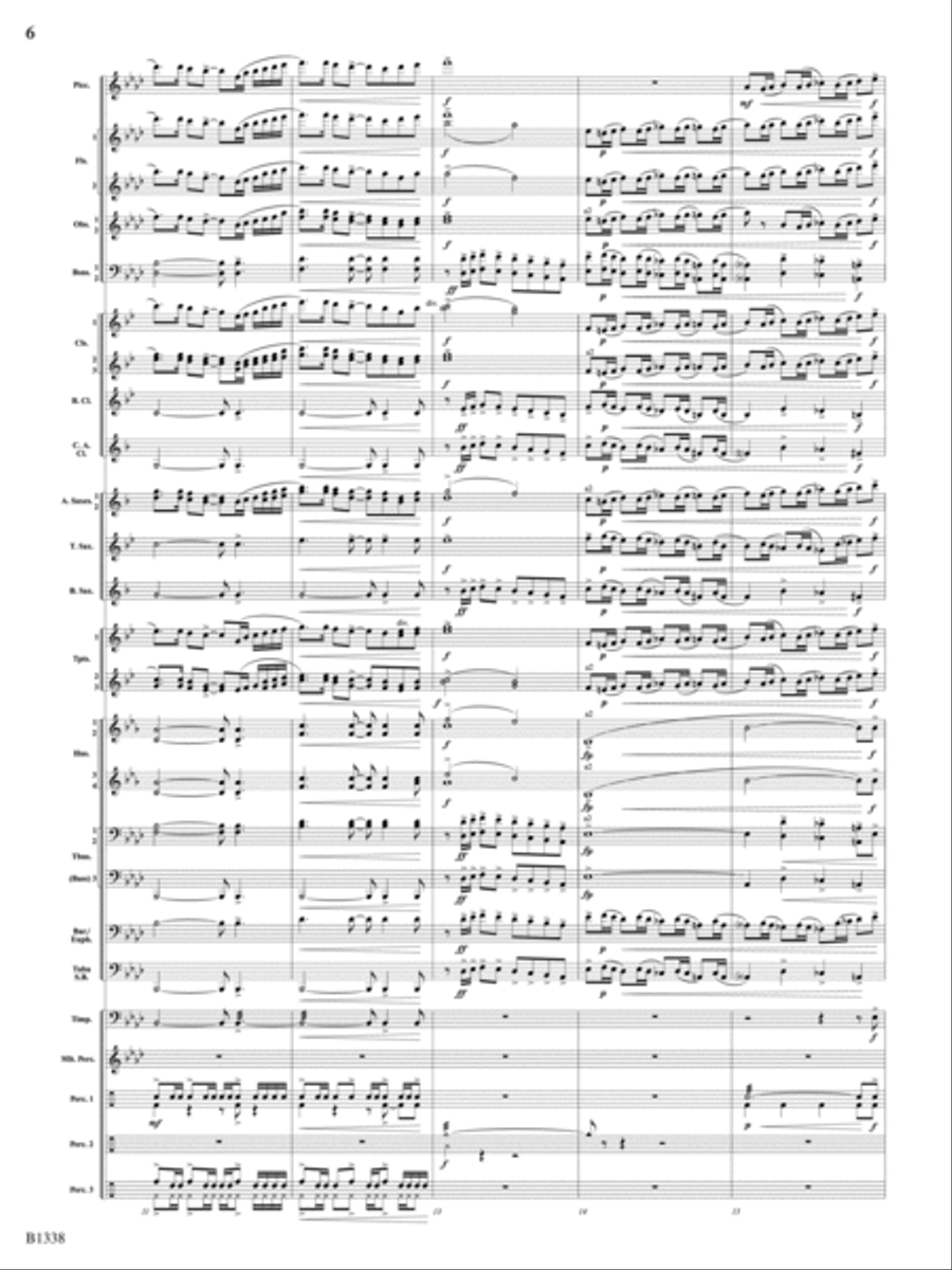 Rock Springs Saga: Score Rock Springs Saga: Score Concert Band scores gallery preview page 6