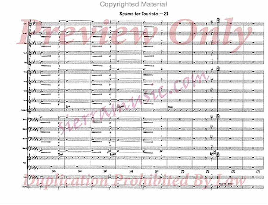 Rooms For Tourists Rooms For Tourists Jazz Ensemble scores gallery preview page 22