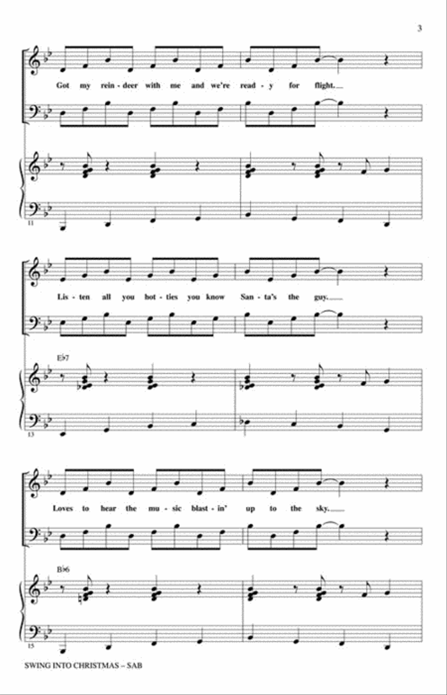 Swing into Christmas Swing into Christmas 3-Part scores gallery preview page 3