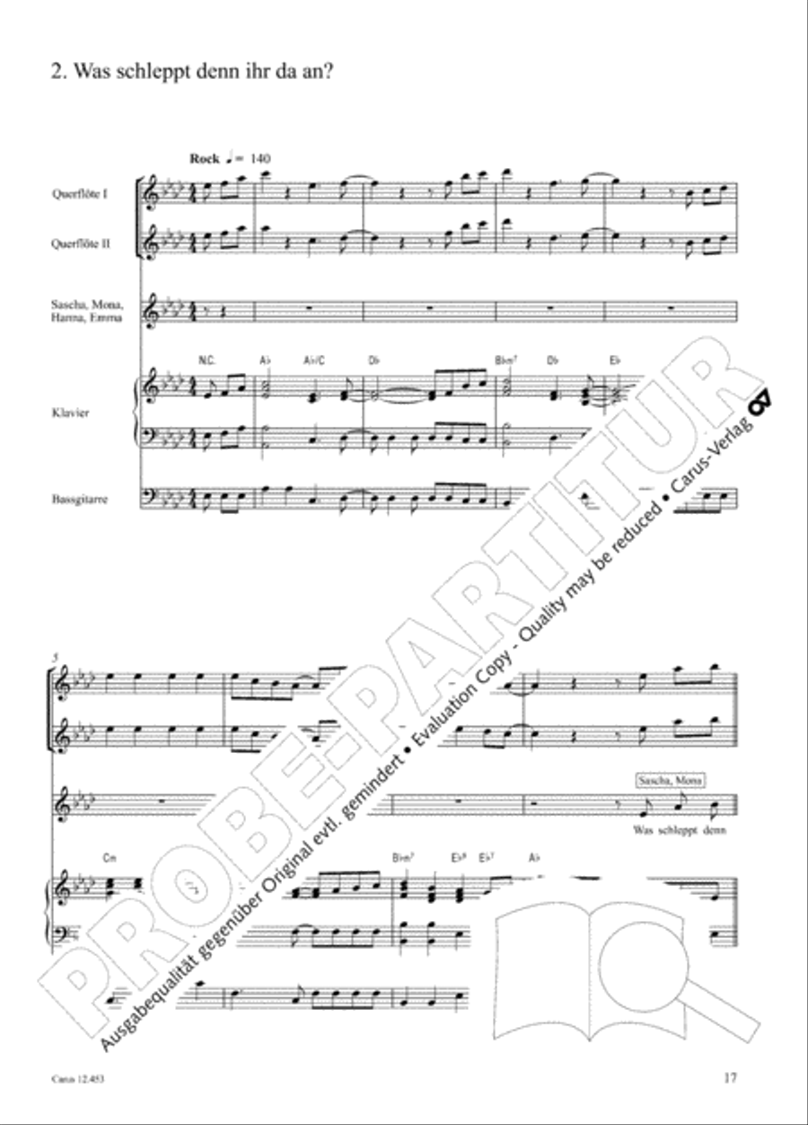 Die Weihnachtskiste. Ein Musical zur Weihnachtszeit Children's Choir scores gallery preview page 18