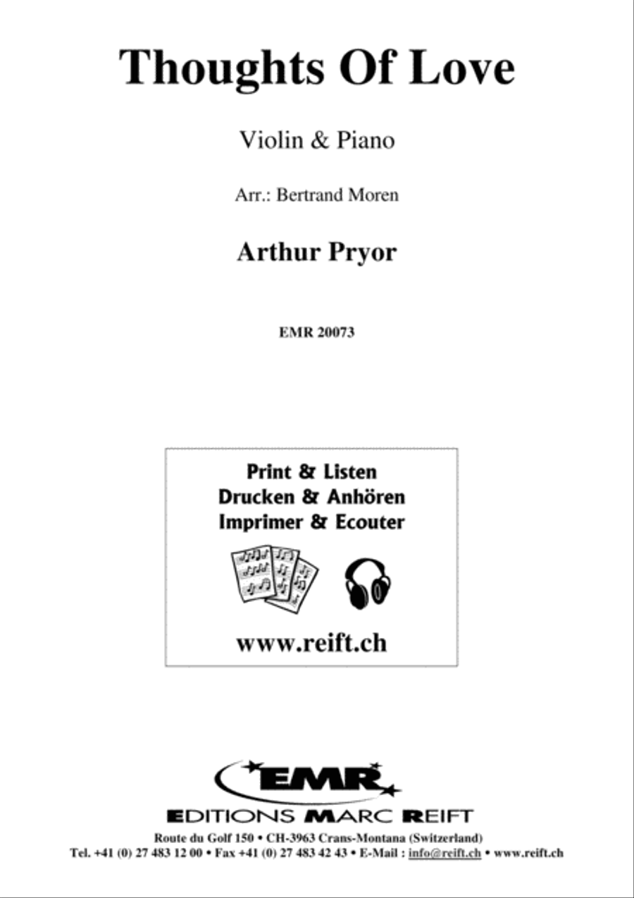 Thoughts Of Love Thoughts Of Love Violin Solo scores gallery preview page 1