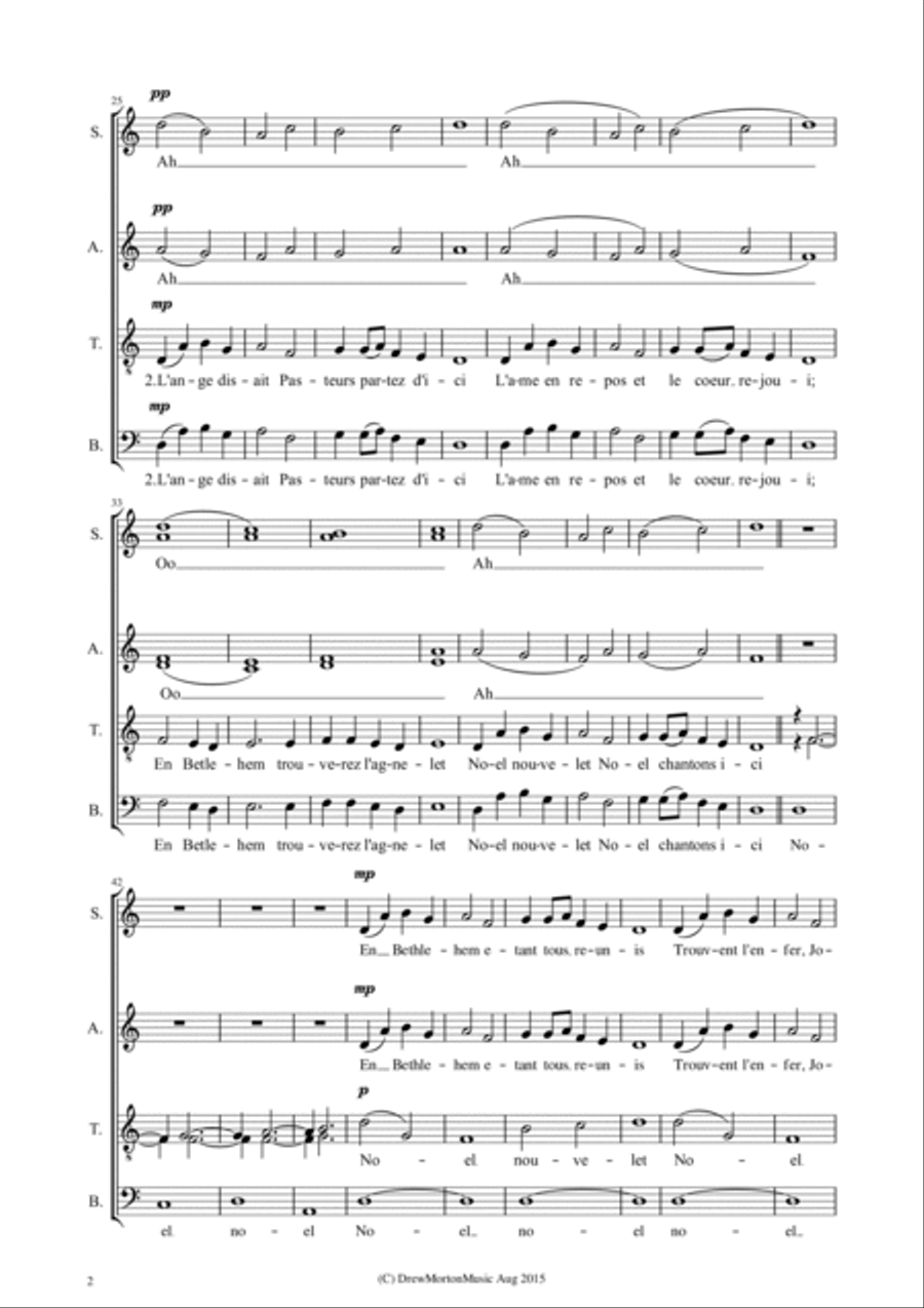 Noel Nouvelet 4-Part scores gallery preview page 2