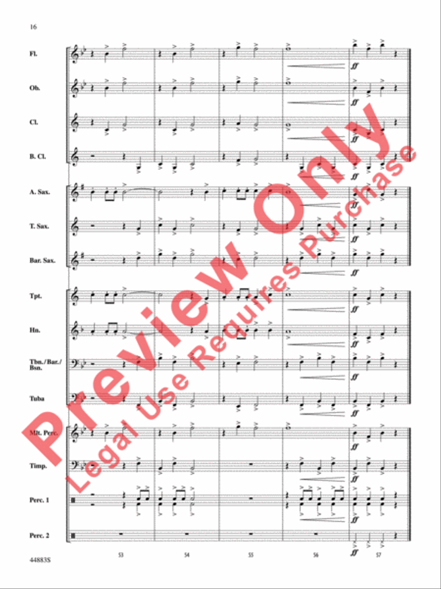 Heritage and Reflection Concert Band scores gallery preview page 17