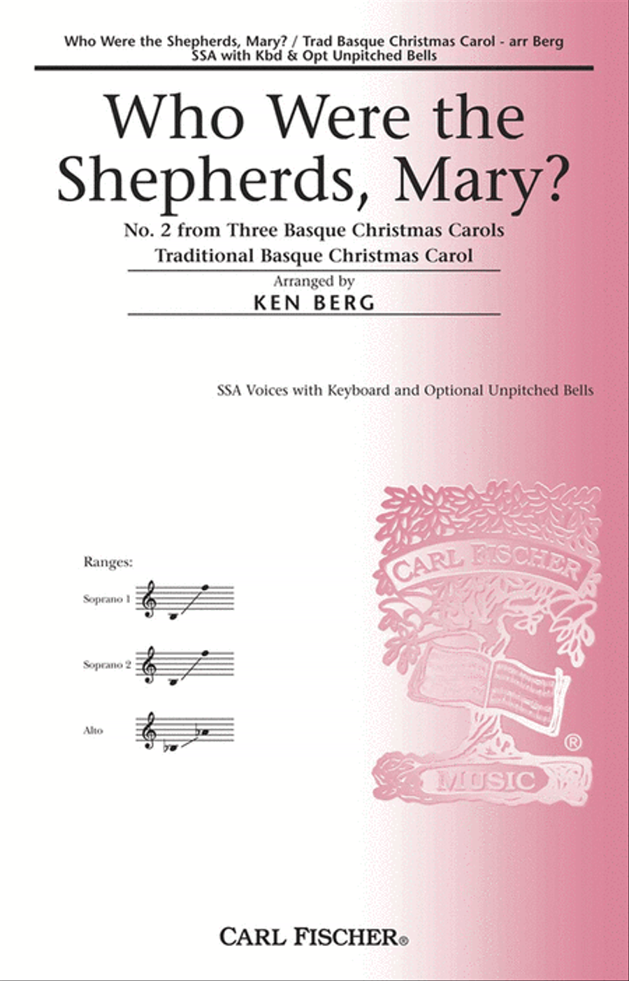 Who Were The Shepherds, Mary? SSA scores gallery preview page 1