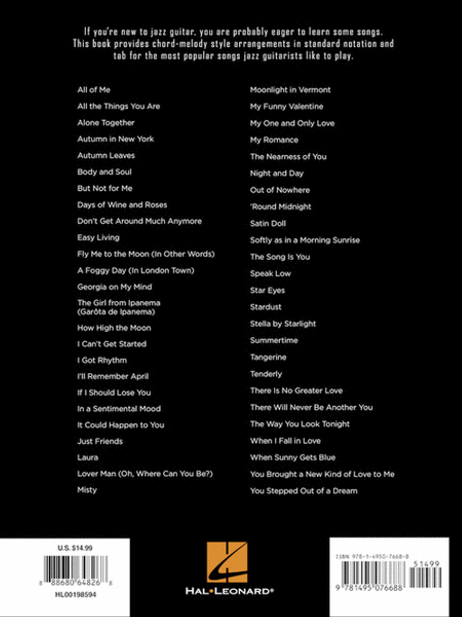 First 50 Jazz Standards You Should Play on Guitar Electric Guitar scores gallery preview page 6
