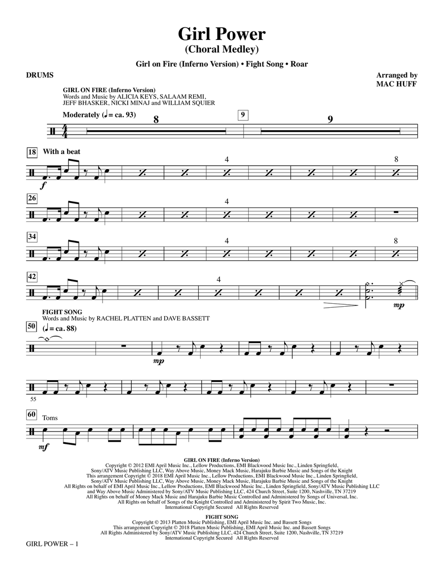 Girl Power (Choral Medley) - Drums