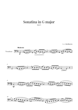 Book cover for Beethoven - Sonatina in G Major (for Trombone)