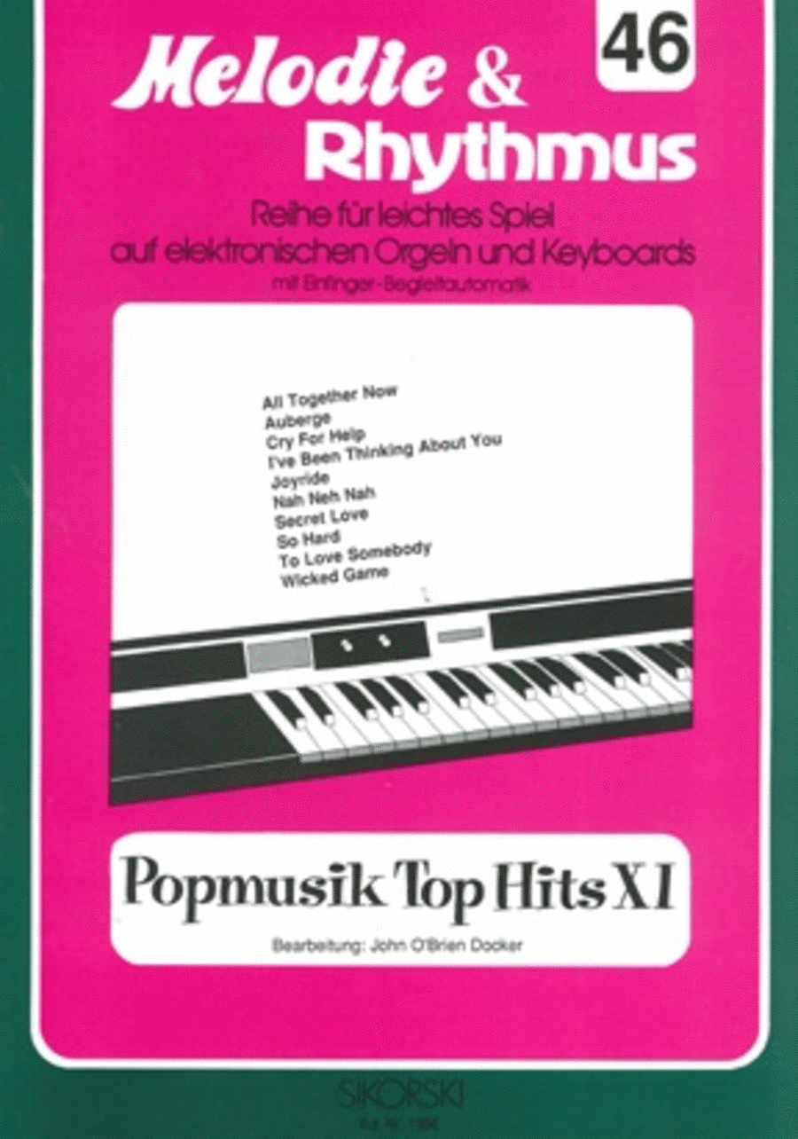 Melodie & Rhythmus, Heft 46: Popmusik Top Hits 11 -fur Leichtes Spiel Auf Keyboards Mit Piano scores gallery preview page 1