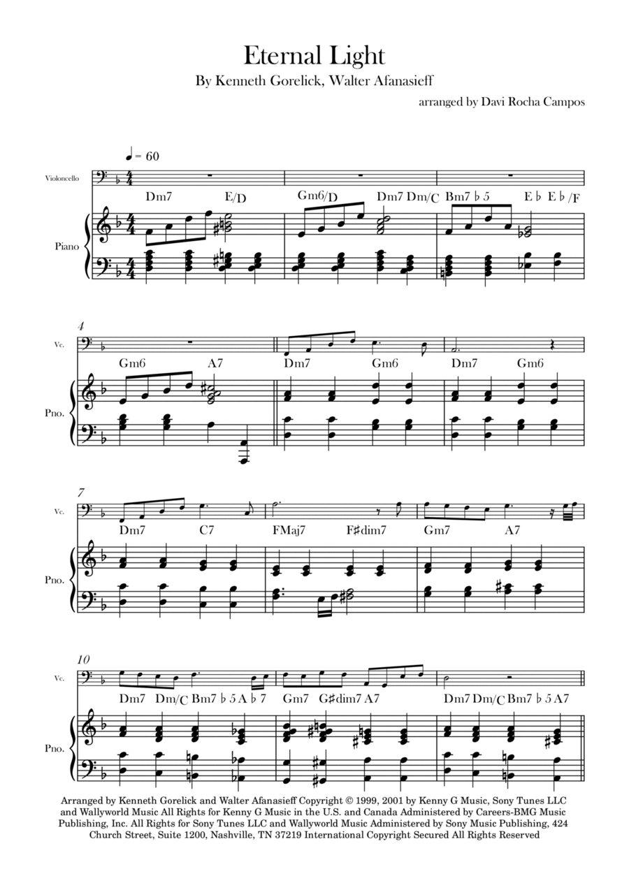 Eternal Light Chamber Music scores gallery preview page 1