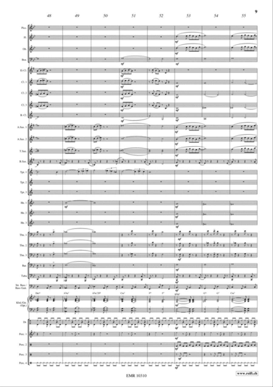 Sentimental Bossa Sentimental Bossa Concert Band scores gallery preview page 10