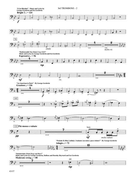 Gershwin by George!: 3rd Trombone