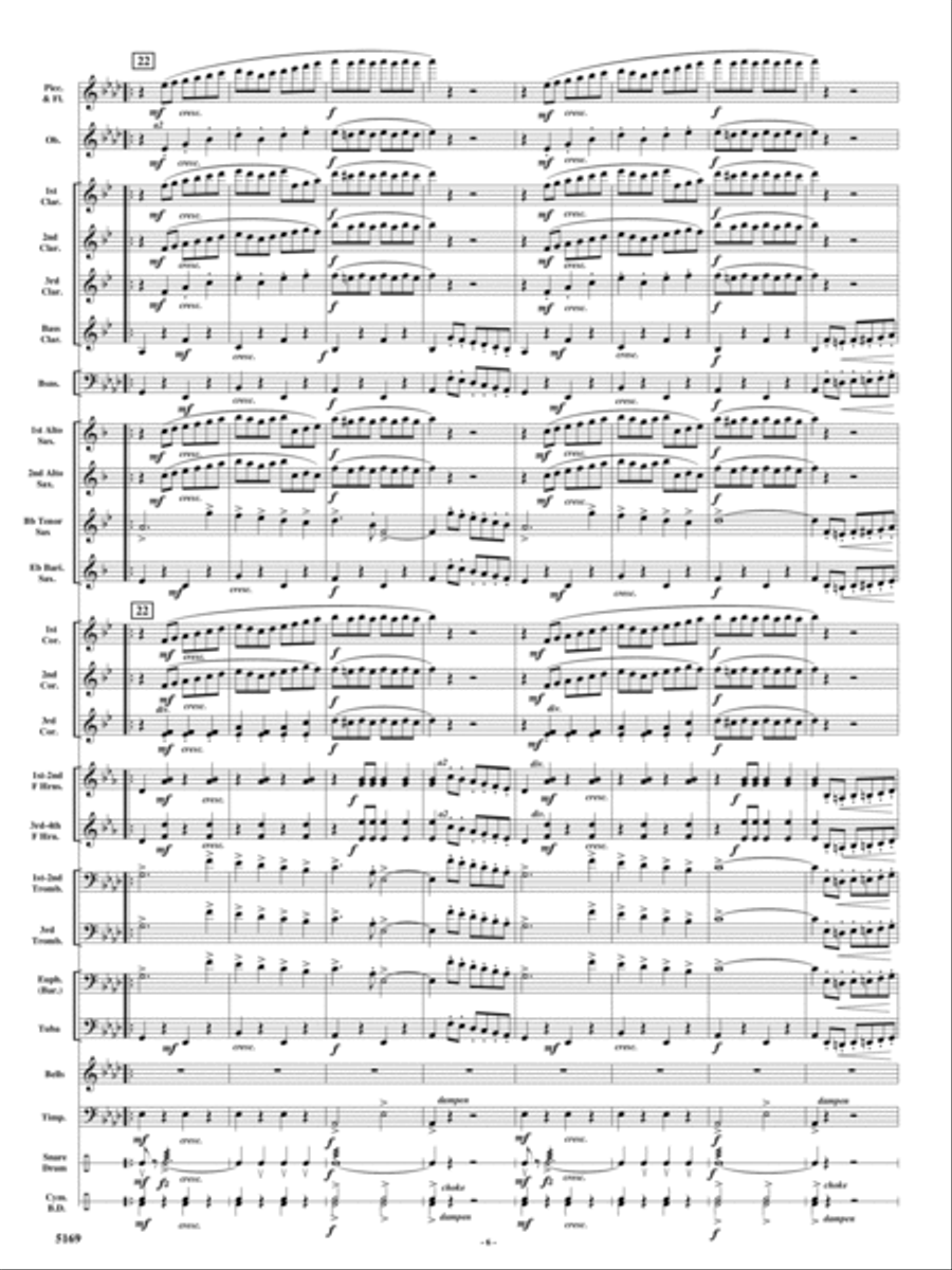 Rolling Thunder Concert Band scores gallery preview page 5