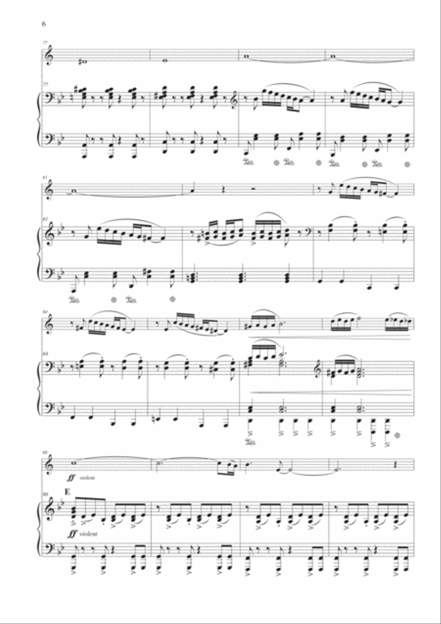 Tango Pour Claude Trumpet Solo scores gallery preview page 6