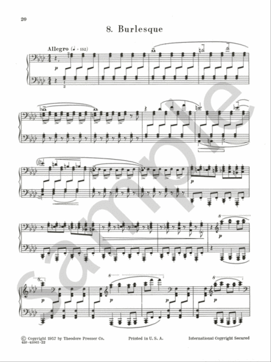Eight Pieces For Piano Chamber Music scores gallery preview page 10