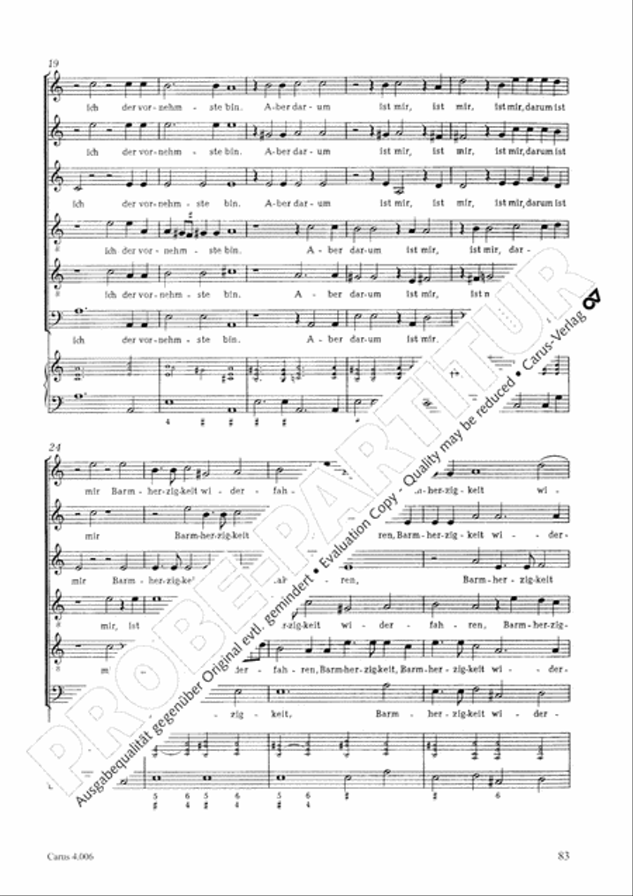 Ten motets Choir scores gallery preview page 85