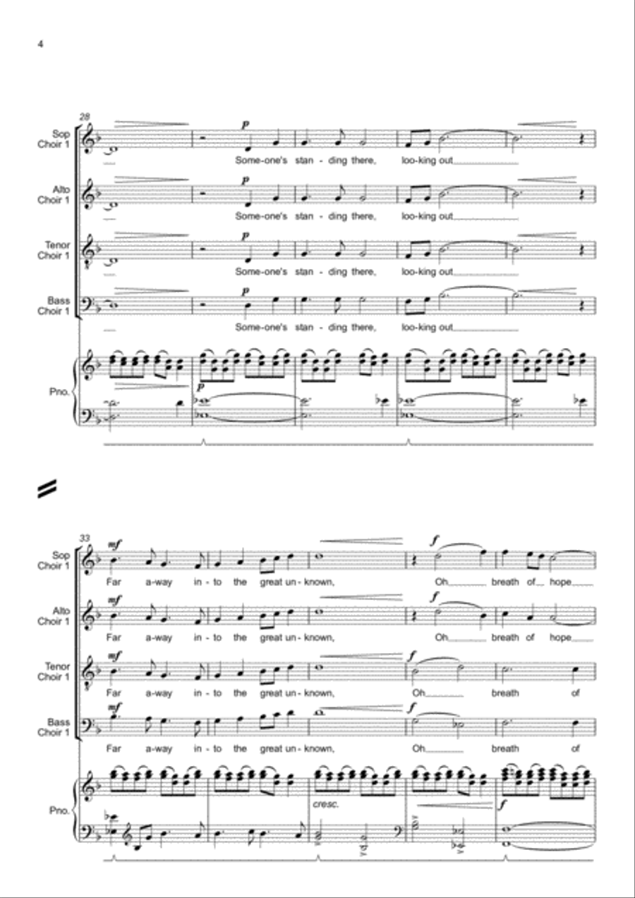 To Your Shore 4-Part scores gallery preview page 6