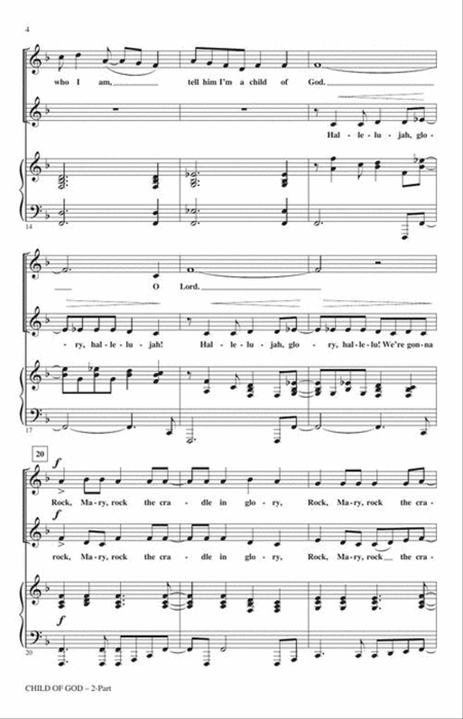 Child of God 2-Part scores gallery preview page 5