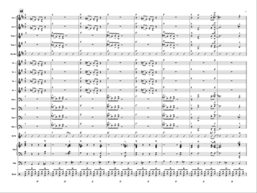 A Bari Cool Chart! Jazz Ensemble scores gallery preview page 8