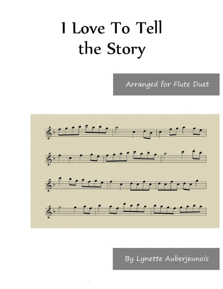 I Love To Tell the Story - Flute Duet image number null
