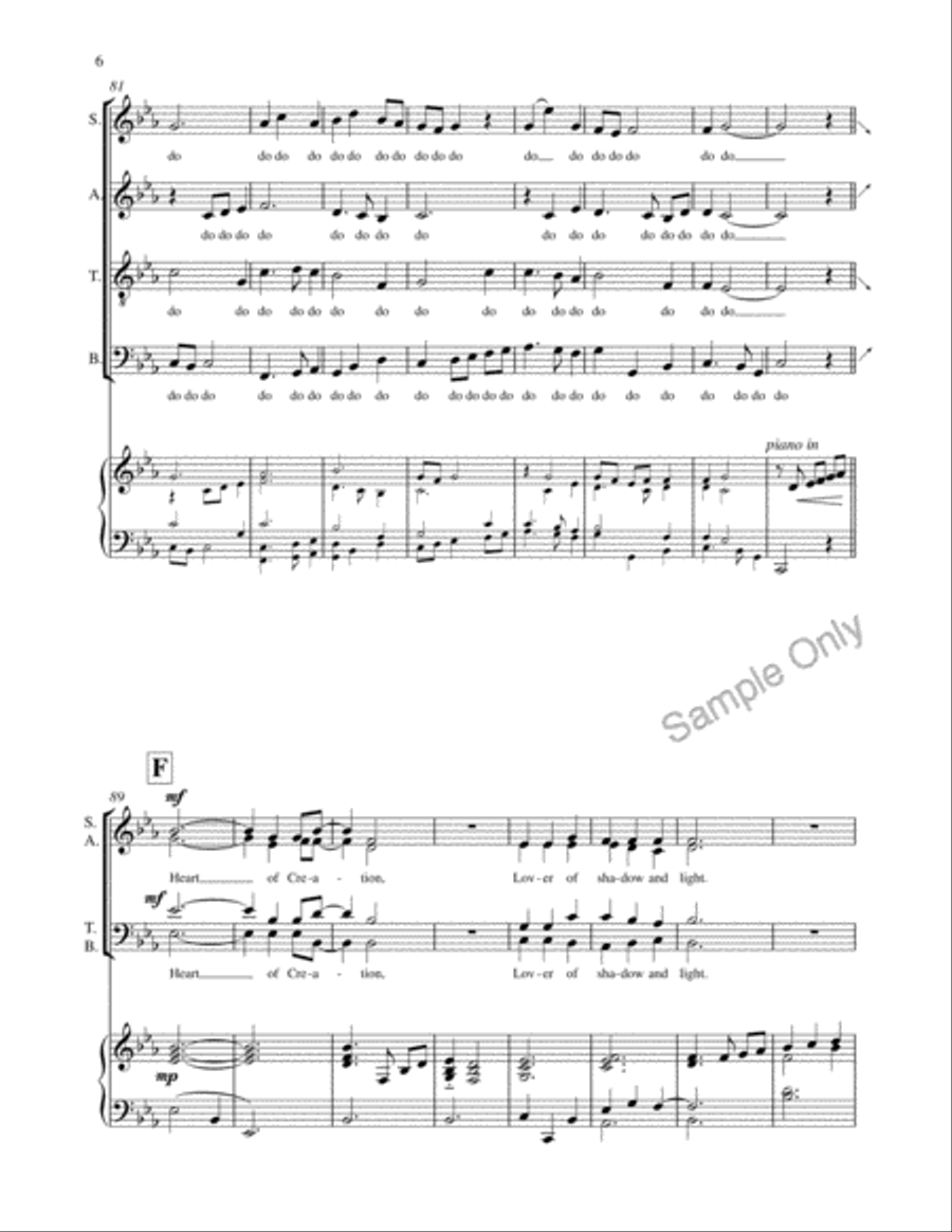 Solstice Song 4-Part scores gallery preview page 6