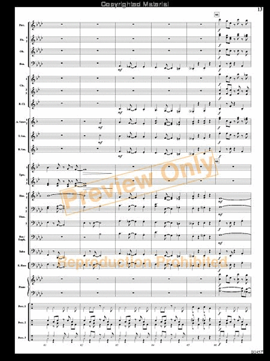 We Wish You a Mambo Christmas Concert Band scores gallery preview page 12