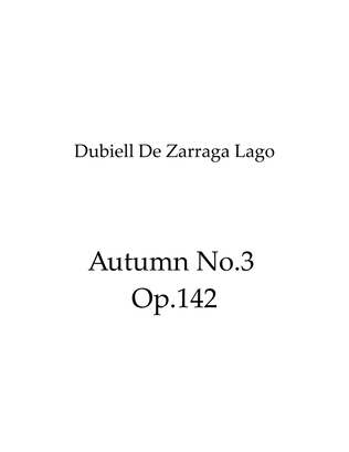 Book cover for Autumn No.3 Op.142