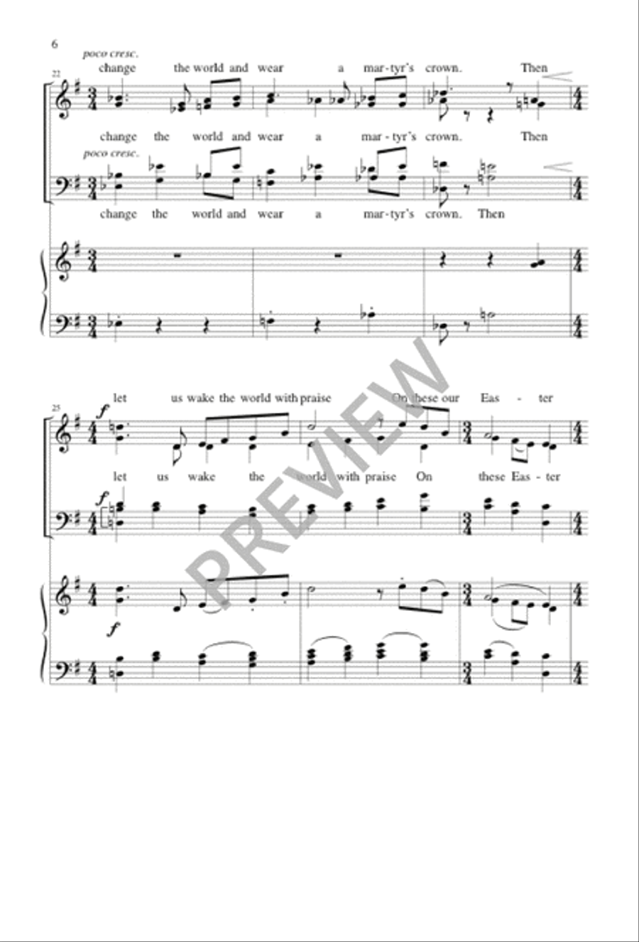 Easter Days 4-Part scores gallery preview page 6